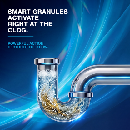 ZYNOR Smart Beads activate right at the clog inside the pipe