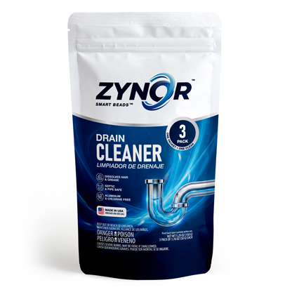 ZYNOR drain cleaner 3-pack multipack